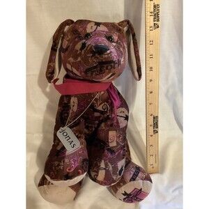 Build A Bear Jonas Brothers Puppy Dog Tag Picture Necklace Stuffed Animal Plush
